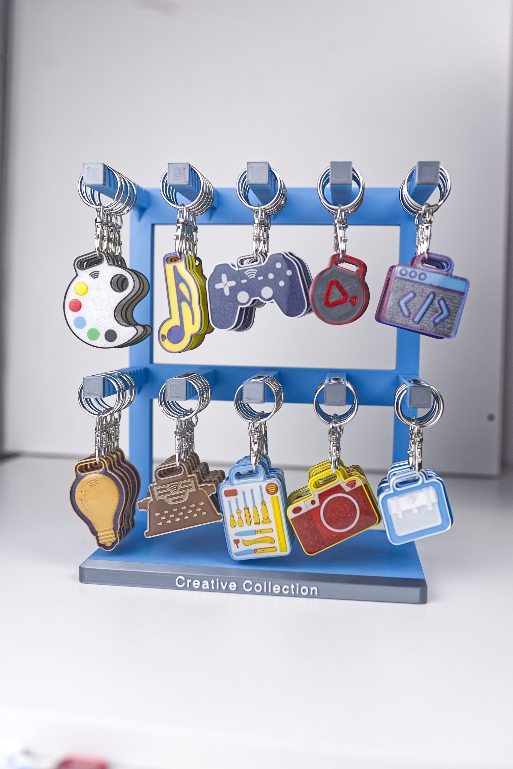 Set 50 Brelocuri Smart NFC "Creative Collection" – Finisaj Premium Rășină + Display